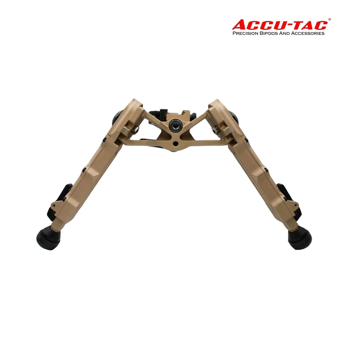 Accu-Tac WB-4 Picatinny QD Bipod Flat Dark Earth — wide-body precision rifle bipod