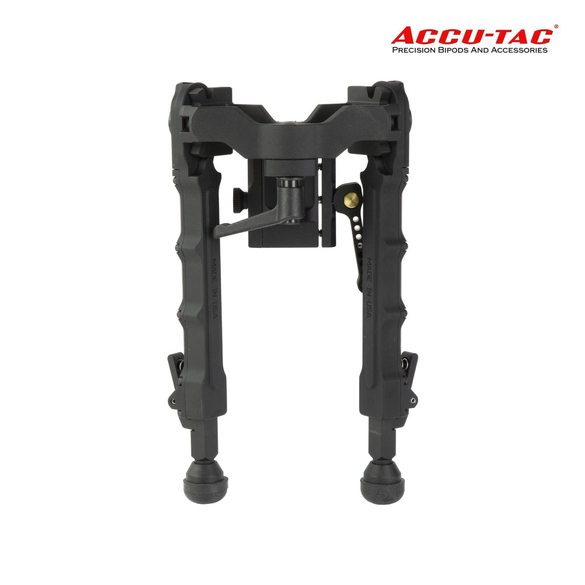 Accu-Tac WB-5 Arca-Spec QD Bipod in black with Arca-Swiss quick-detach mount