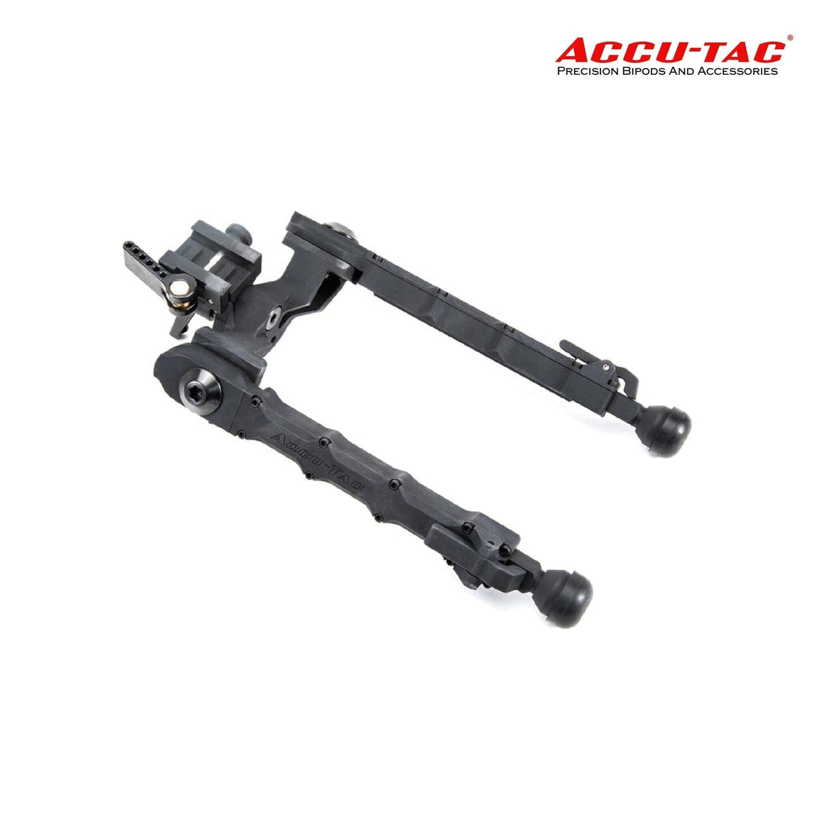 Accu-Tac WB-5 Picatinny QD Bipod Black — wide-body precision rifle bipod