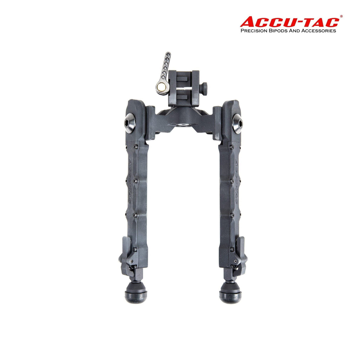 Accu-Tac WB-5 Picatinny QD Bipod in black with quick-detach rail mount