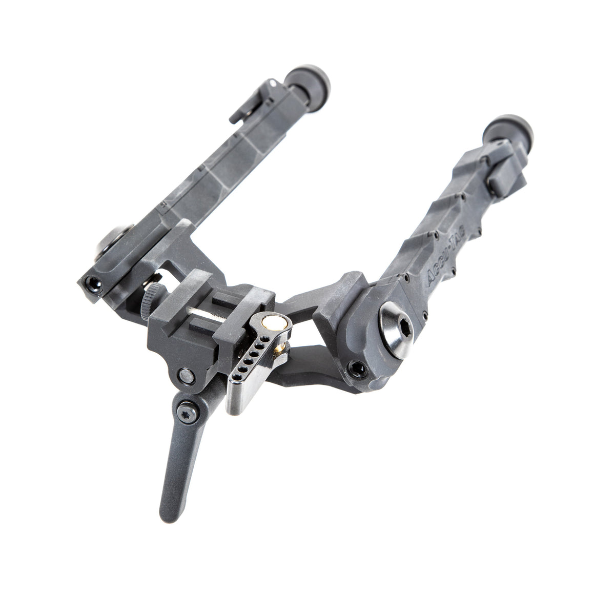 Accu-Tac WB-5 Picatinny QD Bipod in black, wide-body stance for heavy recoiling rifles