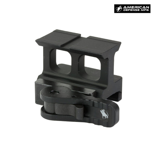 American Defense AD-509T lower 1/3 co-witness mount with a quick-detach auto-lock lever