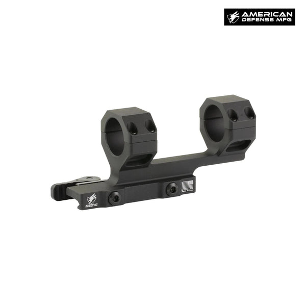 American Defense AD-DELTA-C cantilever scope mount with 30mm rings at medium height