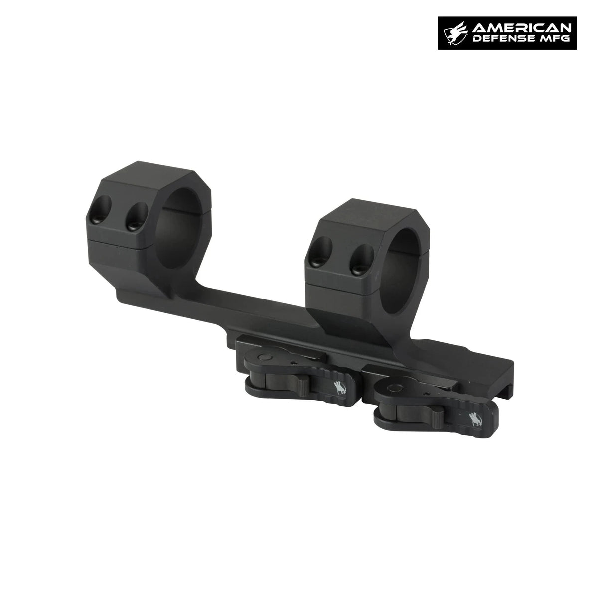 American Defense AD-DELTA-C 30mm standard-height cantilever scope mount in anodised 6061-T6 aluminium