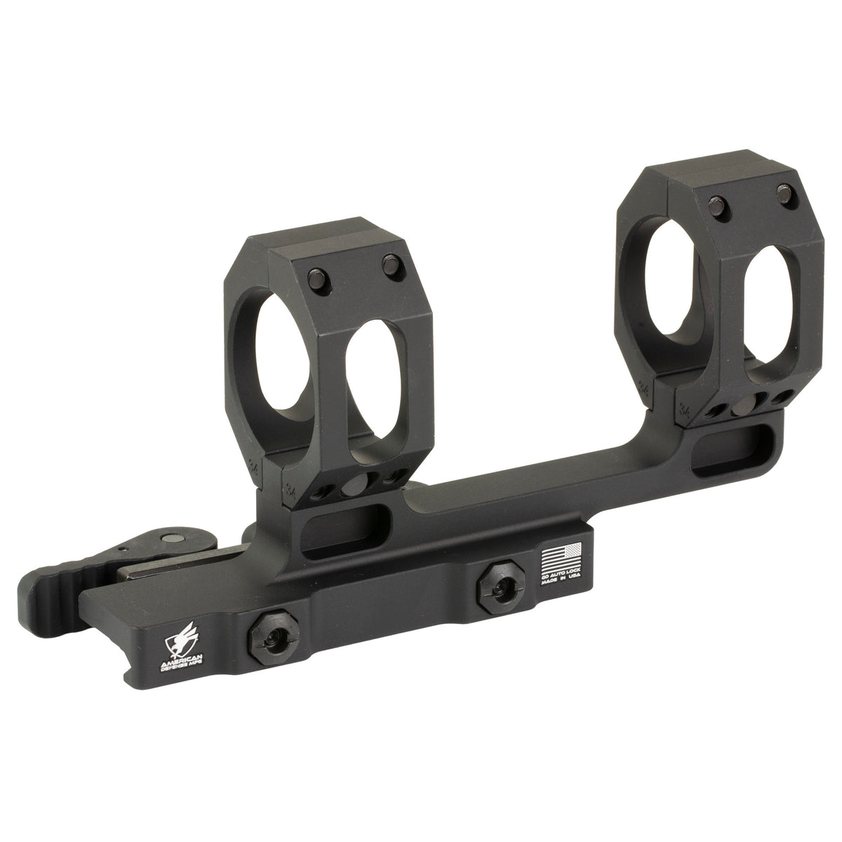American Defense AD-RECON cantilever scope mount with 34mm rings at medium height