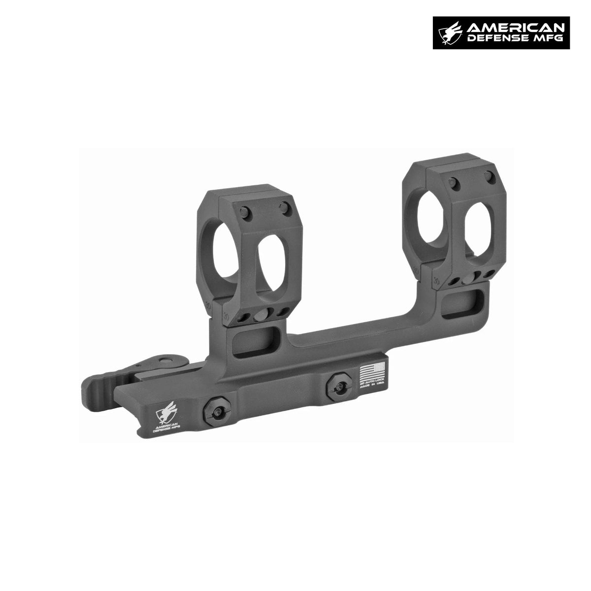 American Defense AD-RECON 30mm standard height mount with QD auto-lock levers for Picatinny rails