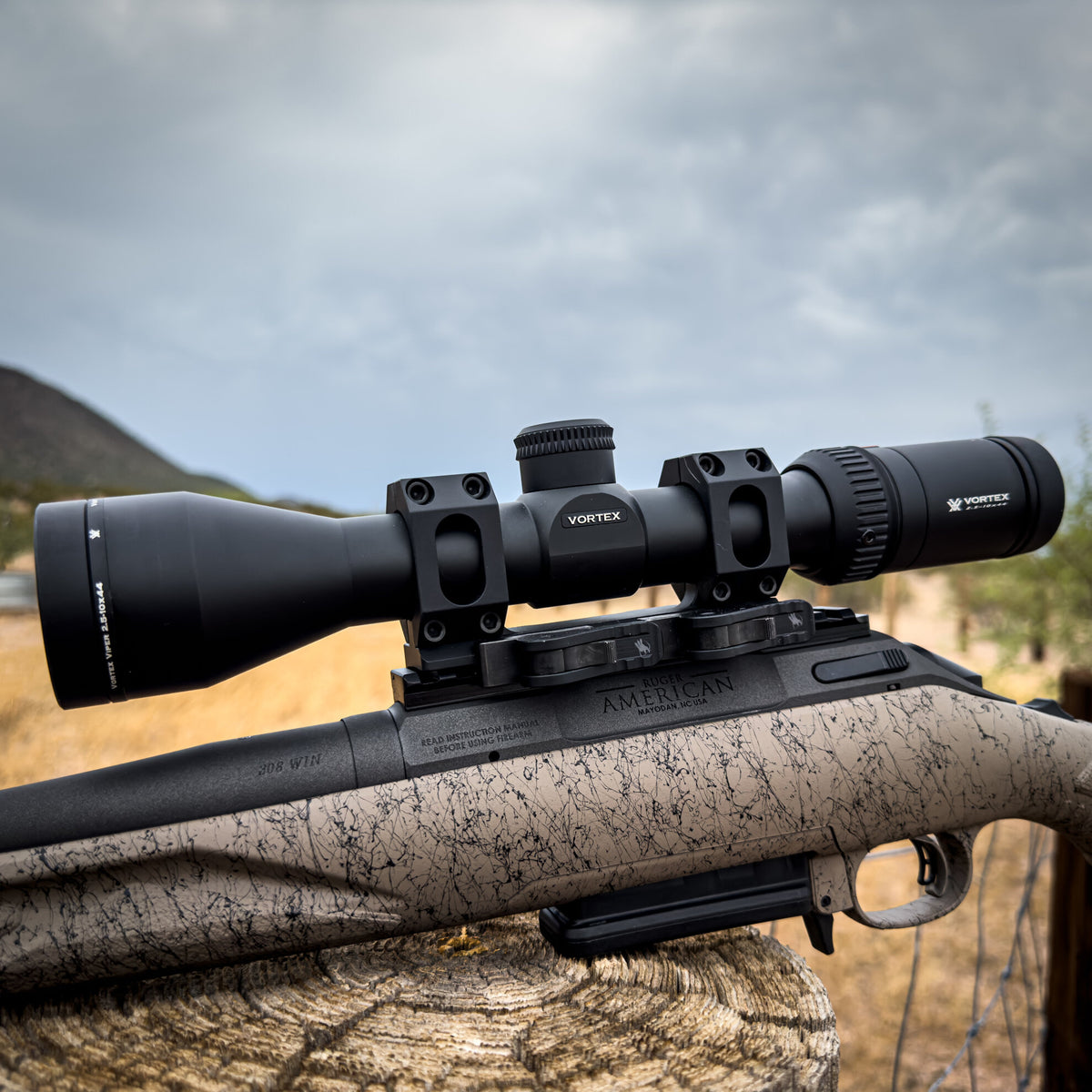American Defense AD-RECON-SL 30mm super-low scope mount in black hard-anodised aluminium