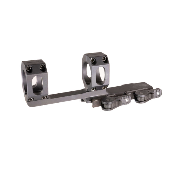 American Defense AD-RECON-X extended cantilever scope mount with 30mm rings and a QD lever