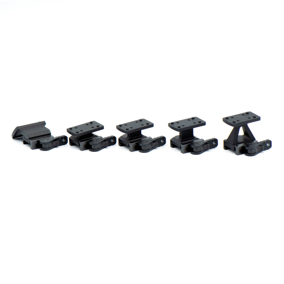 Absolute co-witness American Defense AD-TR-LW DeltaPoint Pro mount shown in the AD-TR-LW family line-up covering every available height