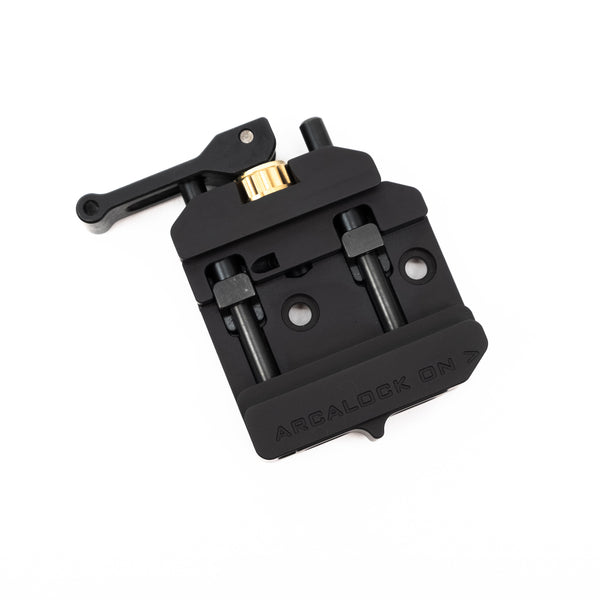 Area 419 ARCALOCK Dual-Clamp with Picatinny for NC Atlas bipods, anodised aluminium ARCA lever mount