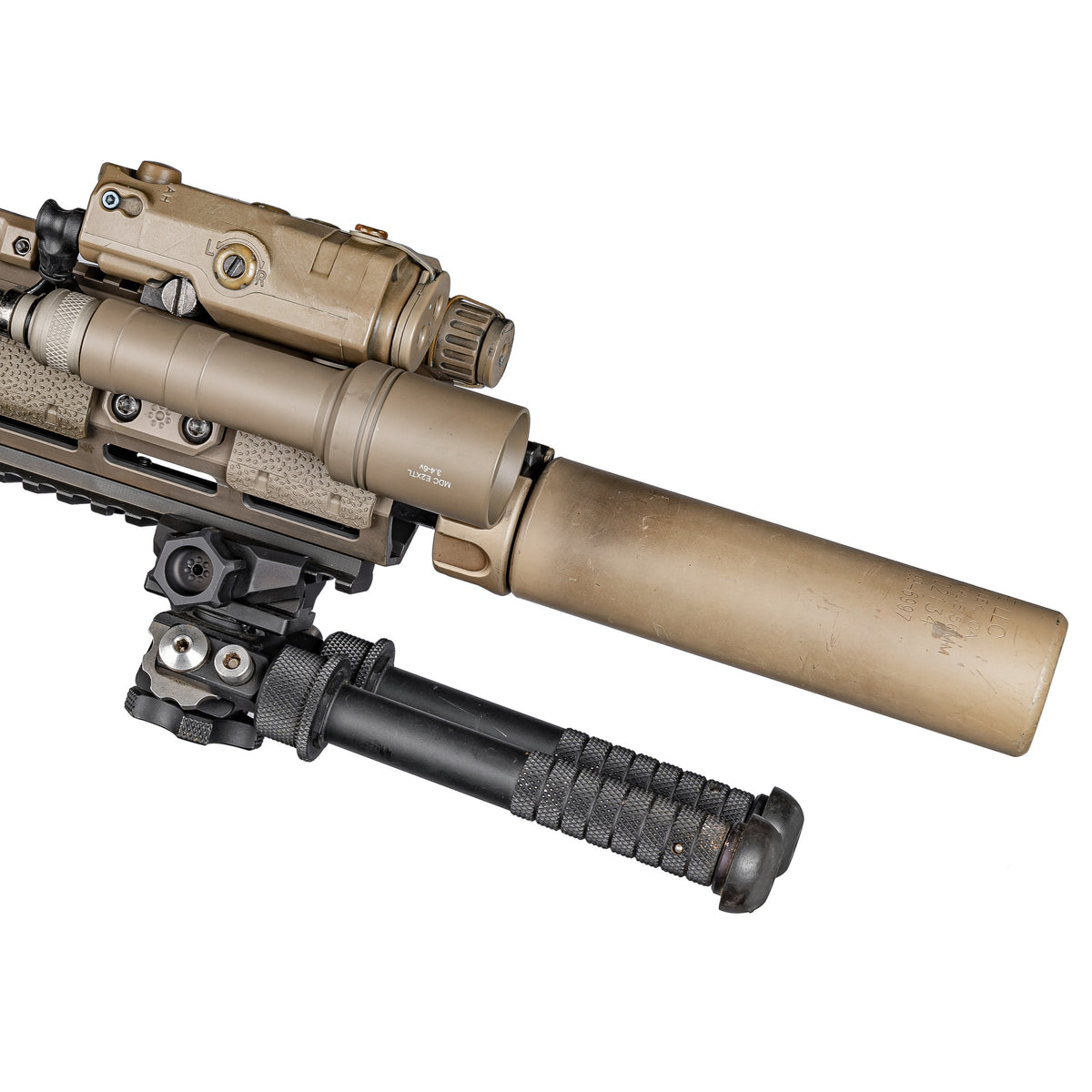 Arisaka Picatinny rail slider for NC Atlas bipods, an anodised sliding mount with push-button lug