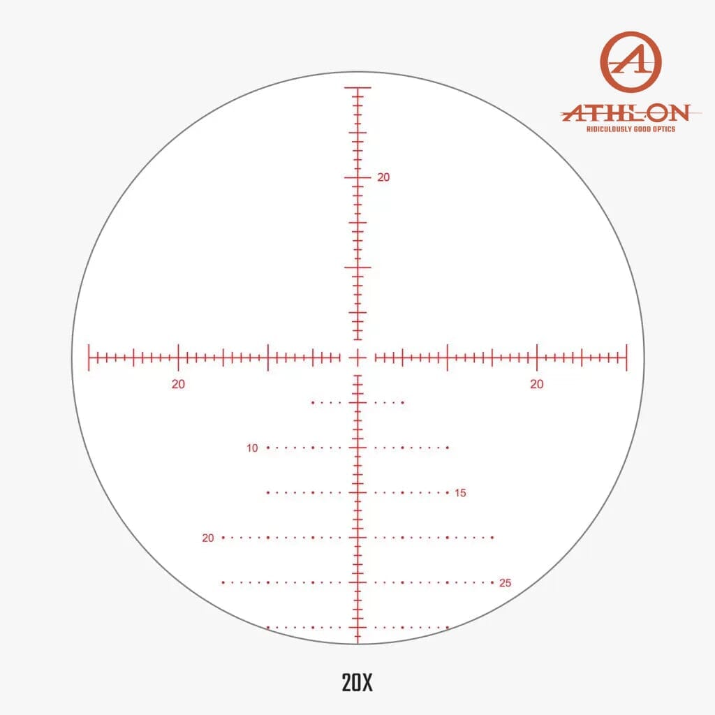 Athlon Helos BTR GEN2 4-20x50 Rifle Scope APLR6 FFP IR MOA Reticle Rifle Scope Athlon Optics 