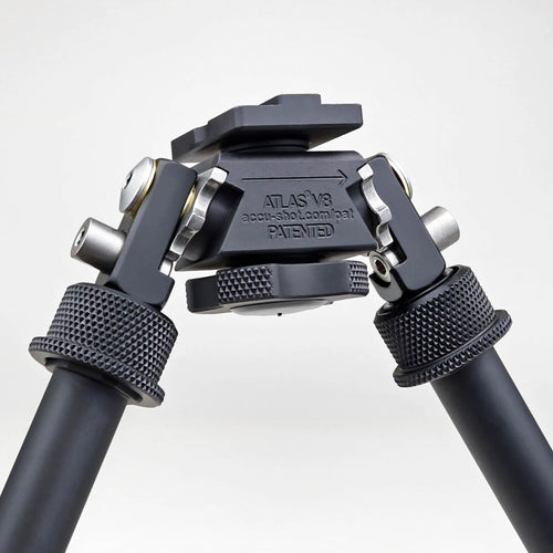 Atlas BT10-NC V8 bipod, No Clamp, with pan and cant adjustment for tracking on uneven terrain