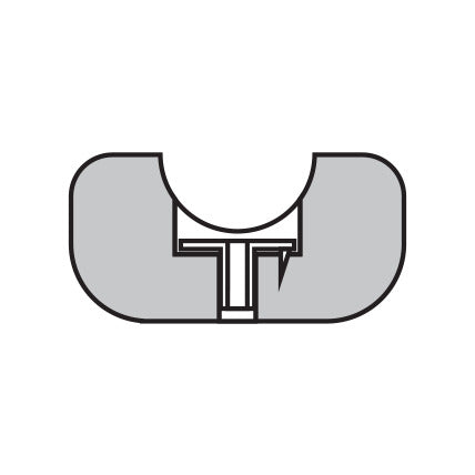 Atlas Bipod BT1517 T-nut component supplied within the rail mounting fastener set