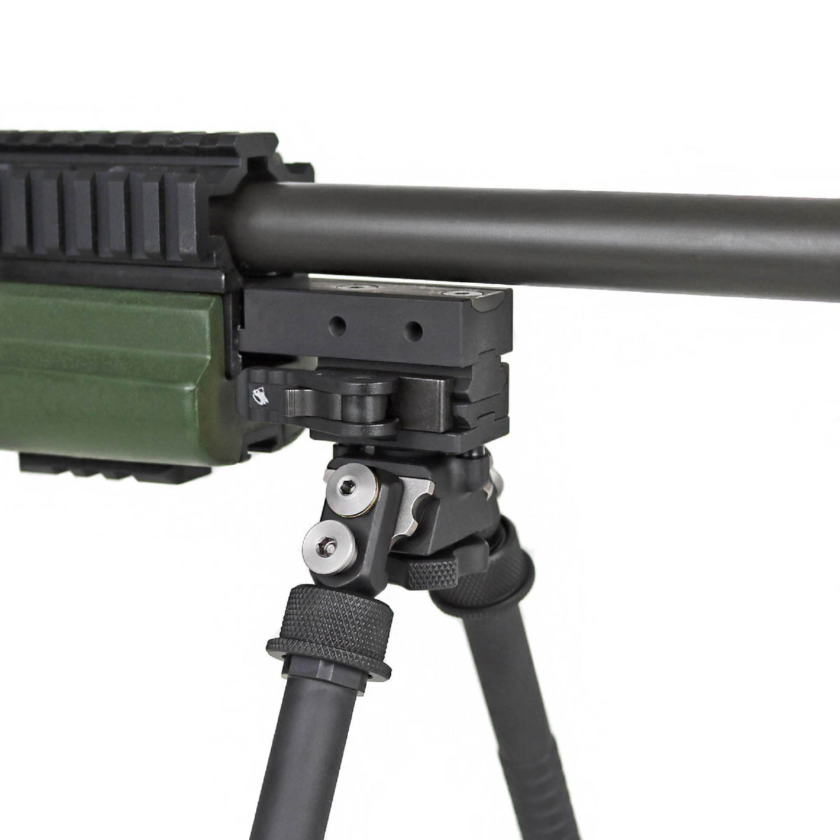 Atlas Bipod BT21 TRG bracket with MIL-STD-1913 Picatinny slot spacing