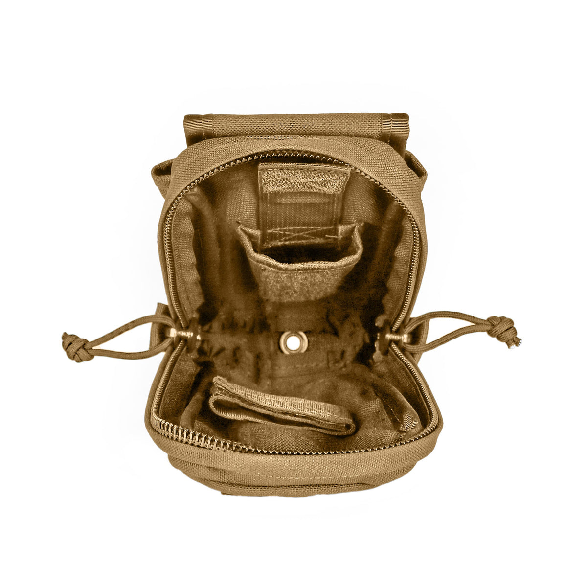 Atlas BT30-C Coyote Brown bipod pouch from B&T Industries, fourth studio image