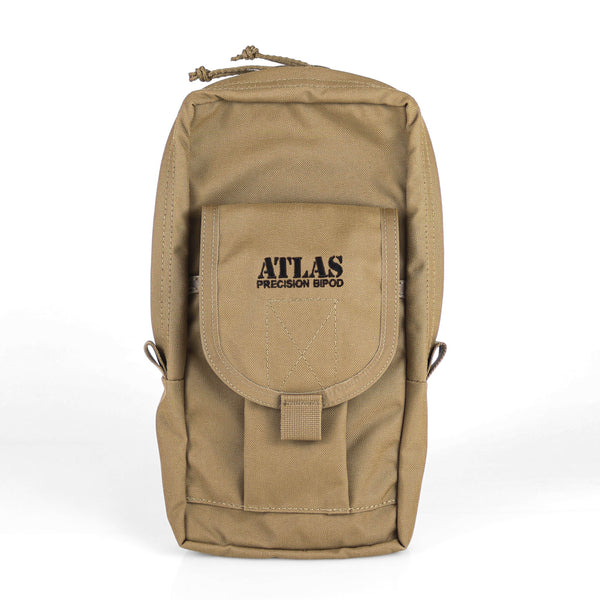 Atlas Bipod BT30-S5 large bipod pouch in black, sized for 5-H and Super CAL bipods