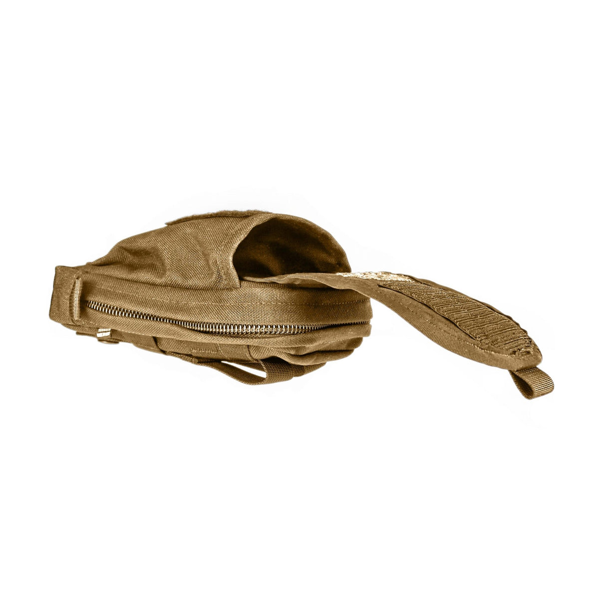Atlas Bipod BT30 tall pouch in coyote brown, sized for the taller Atlas bipod models