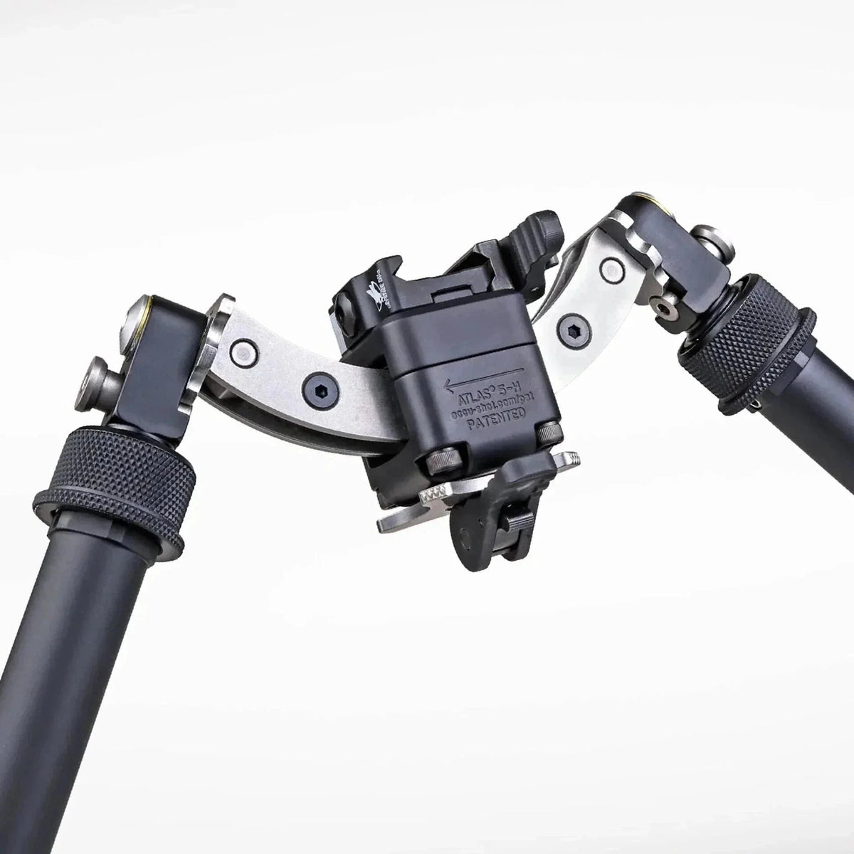 Atlas Bipod BT35-LW17 5-H bipod on an ADM-4103LA74 lever quick-detach mount