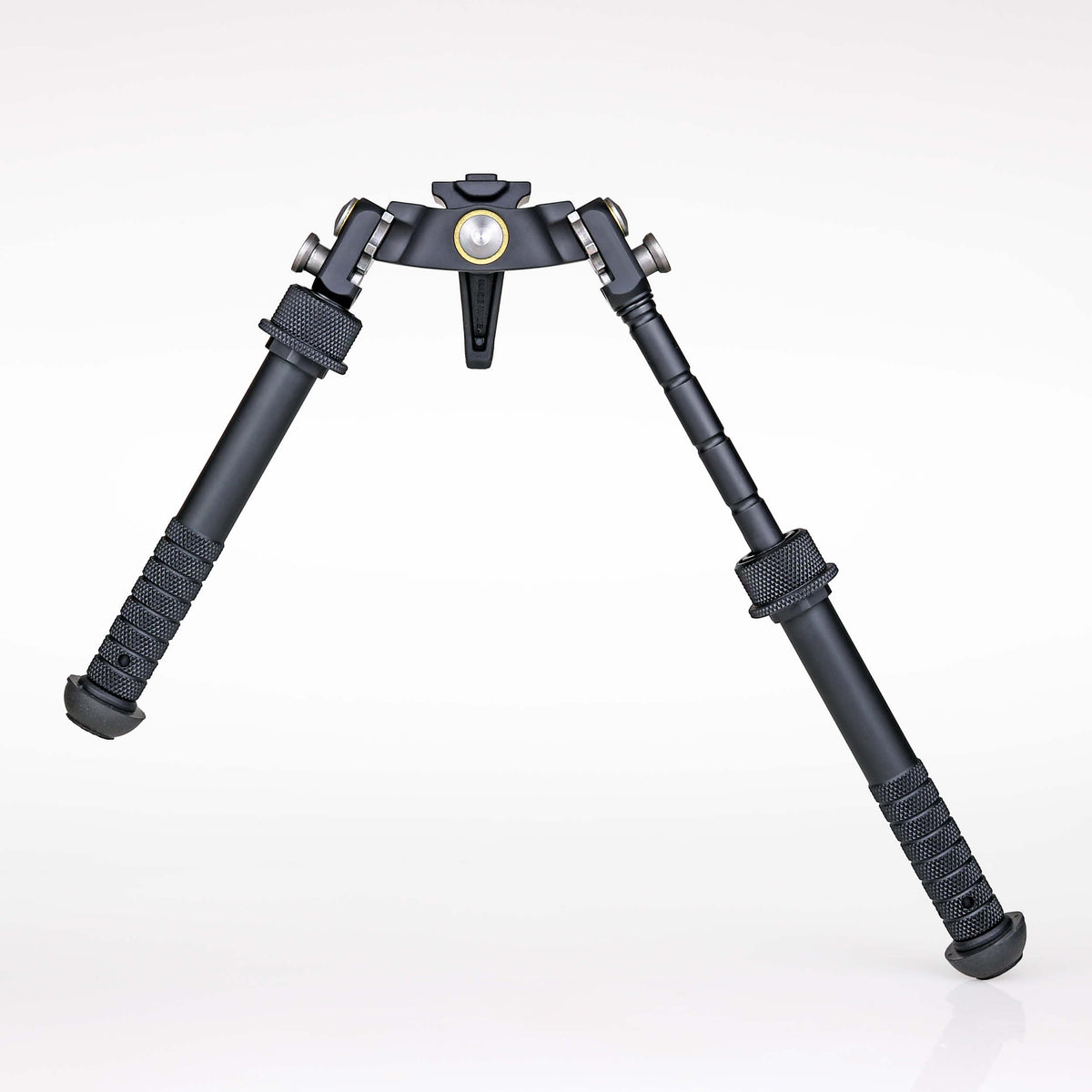 Atlas Bipod BT65-NC CAL standard height bipod in black, third studio image