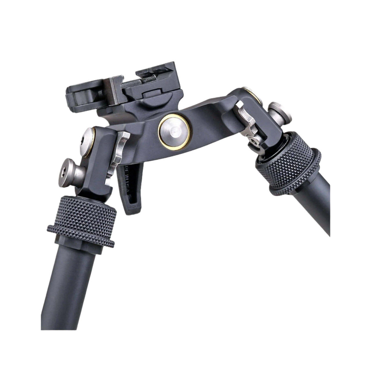 Atlas Bipod BT69-LW17 CAL Tall bipod on an ADM-170-S lever quick-detach mount