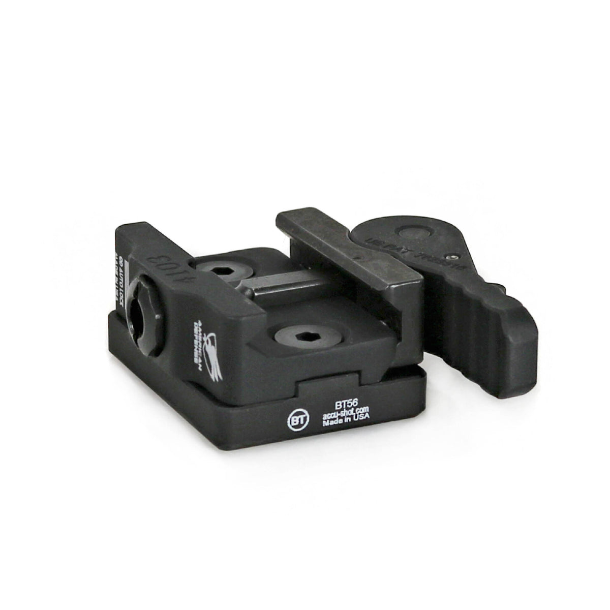 B&T Industries BT56LD-L tripod adapter machined from 6061-T6 aluminium bar stock
