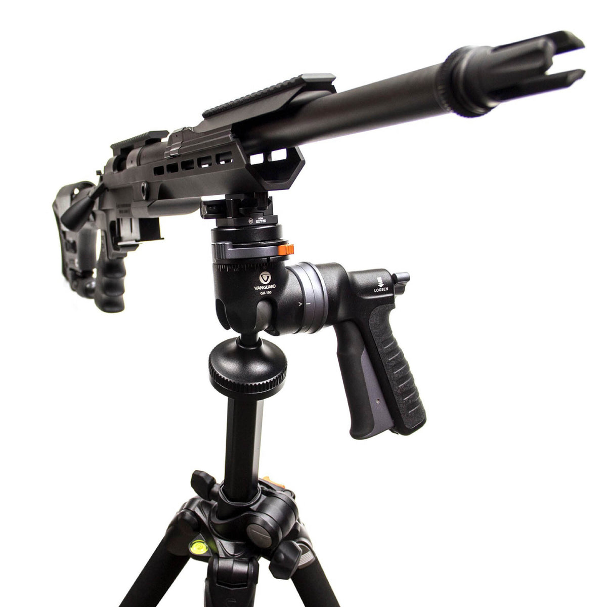 B&T Industries BT56LD-L adapter joining a 1/4-20 tripod stud to a Picatinny rail