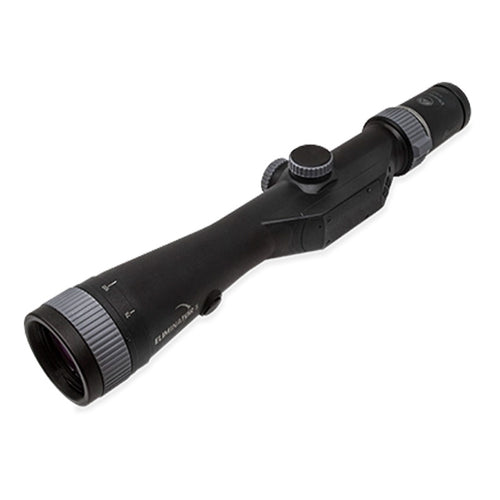 Burris Eliminator 5 5-20x50 LaserScope viewed from the front with the laser windows