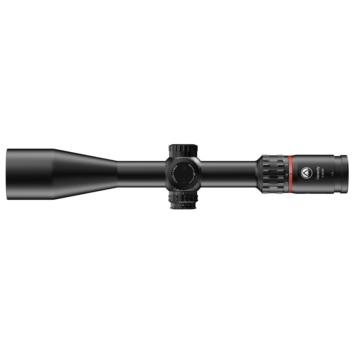 Burris Veracity 5-25x50 rifle scope with a first focal plane reticle that scales with magnification