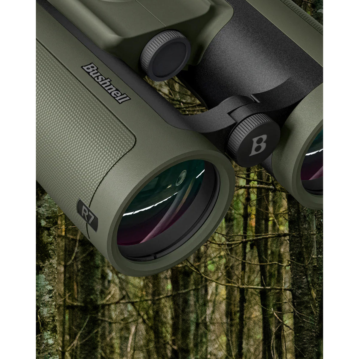 Bushnell R7 8x42 binocular on a 770 g magnesium alloy chassis, IPX7 waterproof and nitrogen purged