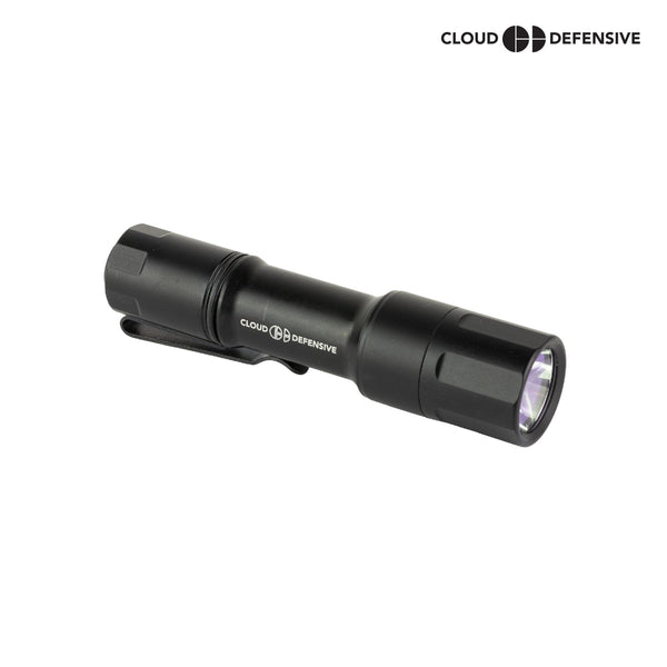 Cloud Defensive MCH 2.0 High Candela tactical flashlight in black with 1100 lumens