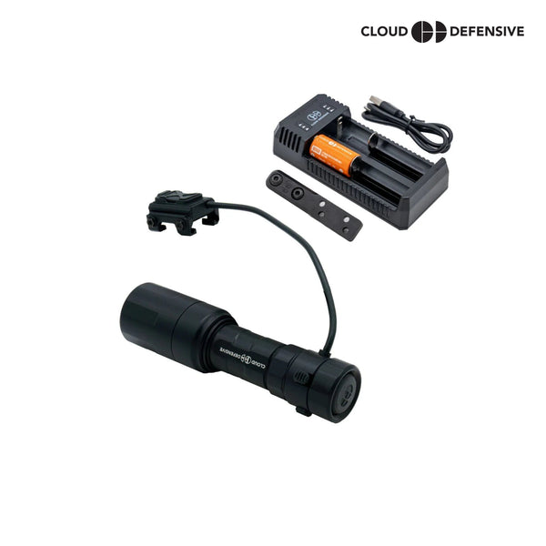 Cloud Defensive REIN 3.0 Micro weapon light in black with 1250 lumen output