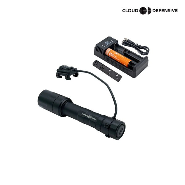 Cloud Defensive REIN 3.0 weapon light in black with 1250 lumen maximum output
