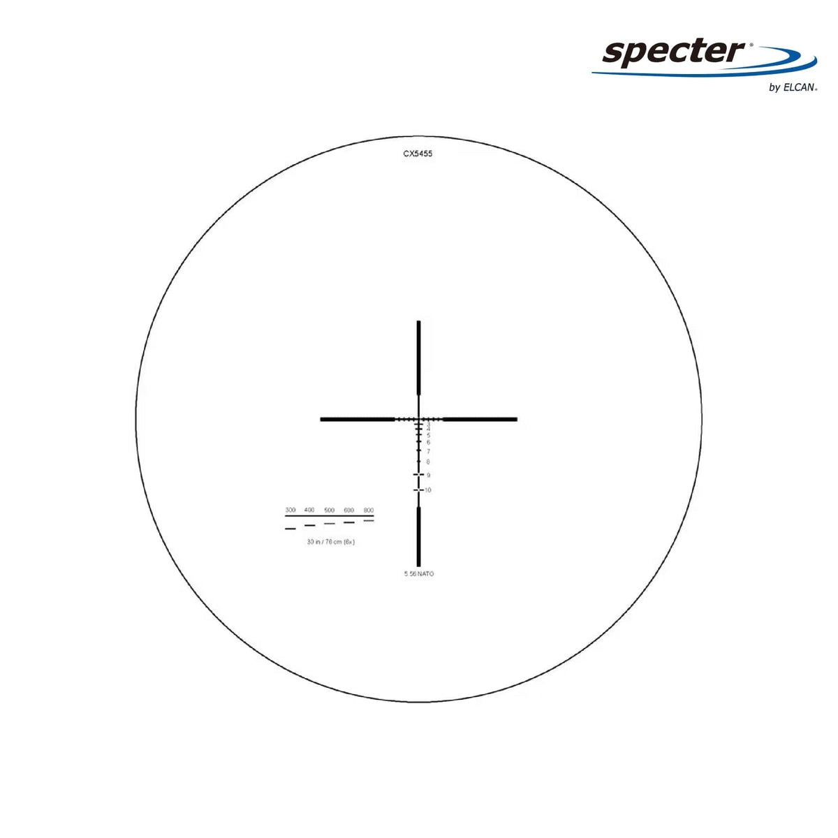 ELCAN SpecterDR 1.5x/6x rifle scope with illuminated reticle for 5.56 NATO carbines
