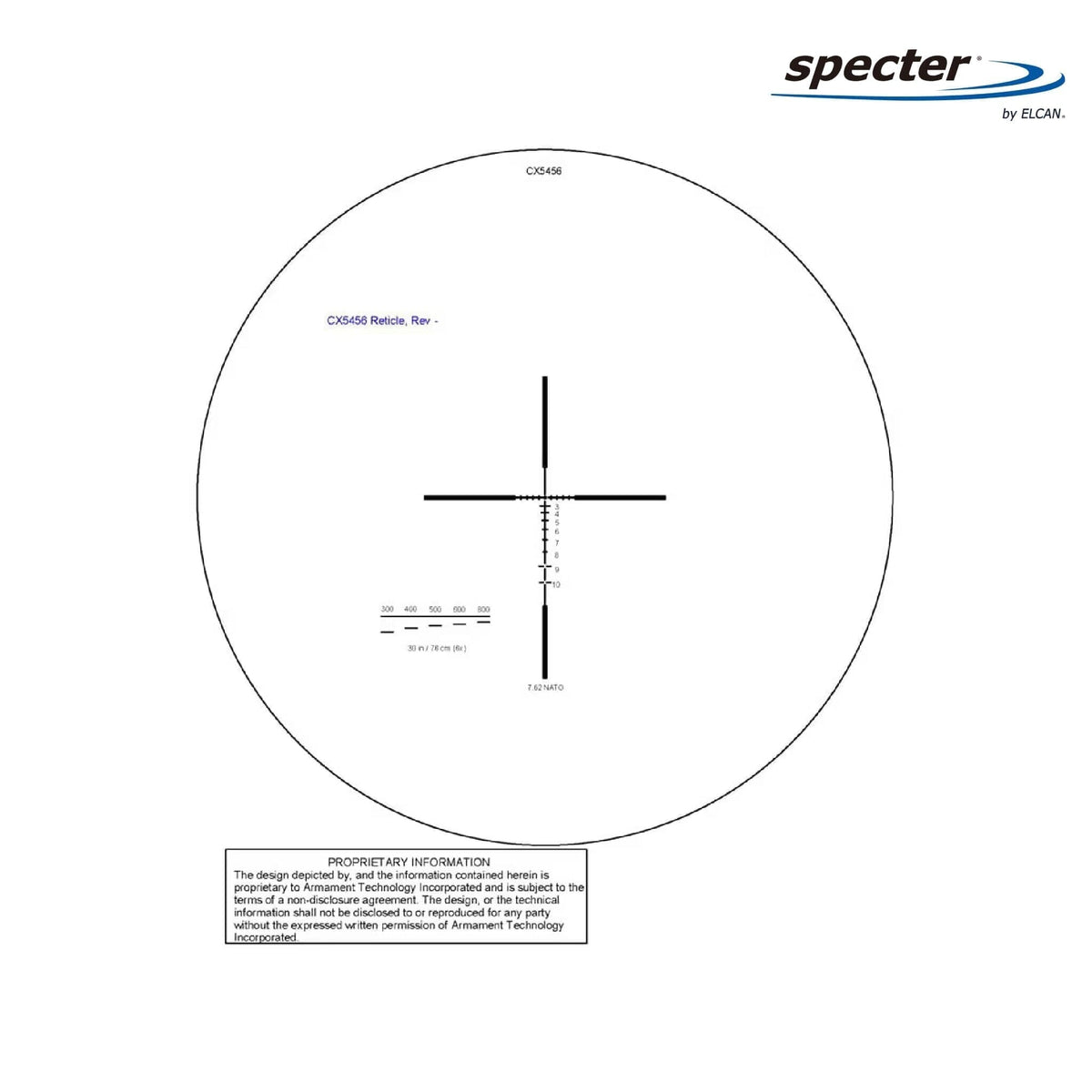 ELCAN SpecterDR 1.5x/6x .308/7.62 BDC rifle scope in Flat Dark Earth with integral Picatinny mount