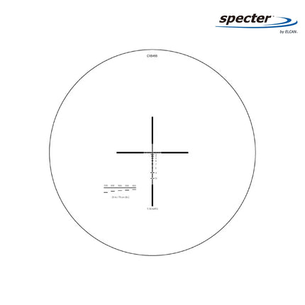 ELCAN SpecterDR 1.5x/6x 5.56 BDC Black Scope w/Flip Covers, ARD & A.R.M.S. Levers DFOV6-B146-C10 LPVO Rifle Scope ELCAN SpecterDR 