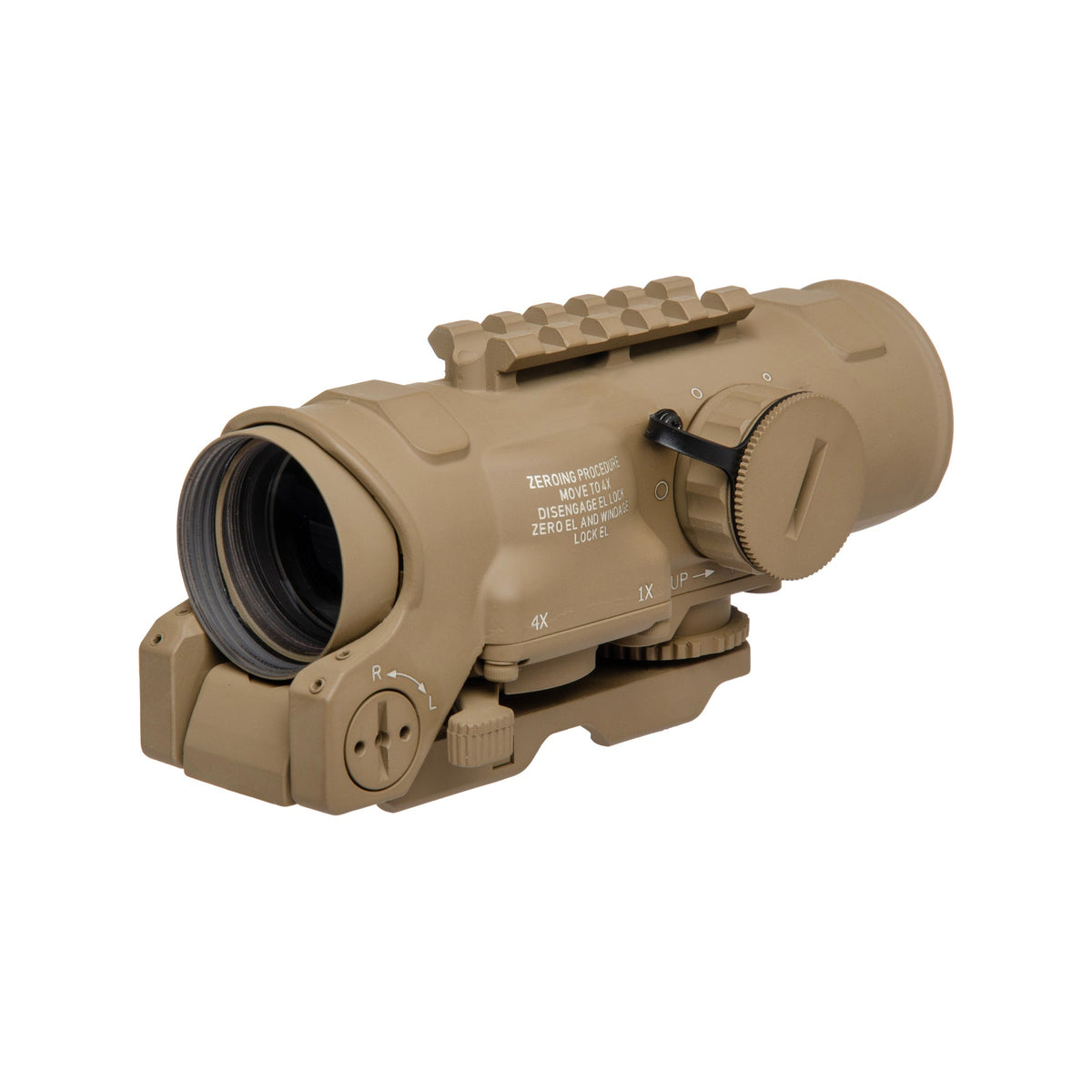 Flat Dark Earth ELCAN SpecterDR 1x/4x optic from this XOPTEK 3 MOA combination package