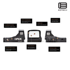 EOTech EFLX Mini Reflex Red Dot Sight 3 MOA Dot Black Red Dot Sight EOTech 