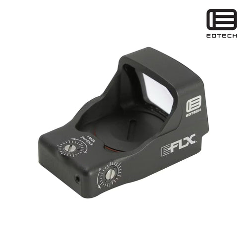 EOTech EFLX 6 MOA red dot sight in black, with a top-loading CR2032 battery
