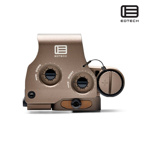 EOTech EXPS3-2 68 MOA ring holographic weapon sight in Tan with a quick-detach lever mount and 7mm raised base