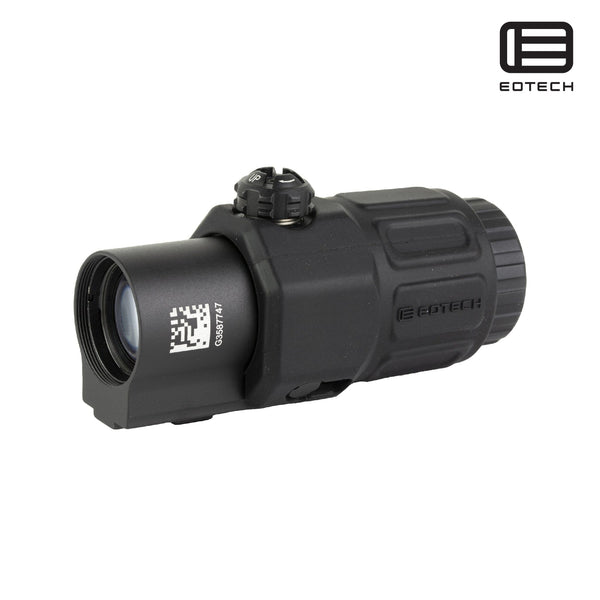 EOTech G33 3x magnifier supplied without a mount in matte black for use behind an EOTech holographic weapon sight