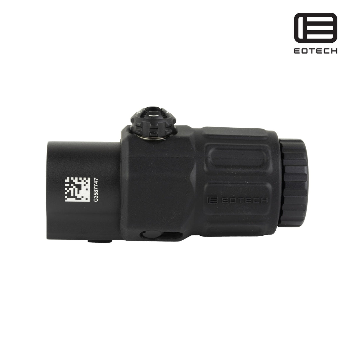EOTech G33 3x magnifier supplied without a mount in matte black with tool-free windage and elevation adjustment