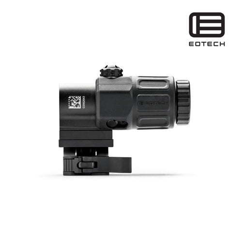 EOTech G33 3x magnifier on the flip-to-side STS mount in matte black for use behind an EOTech holographic weapon sight