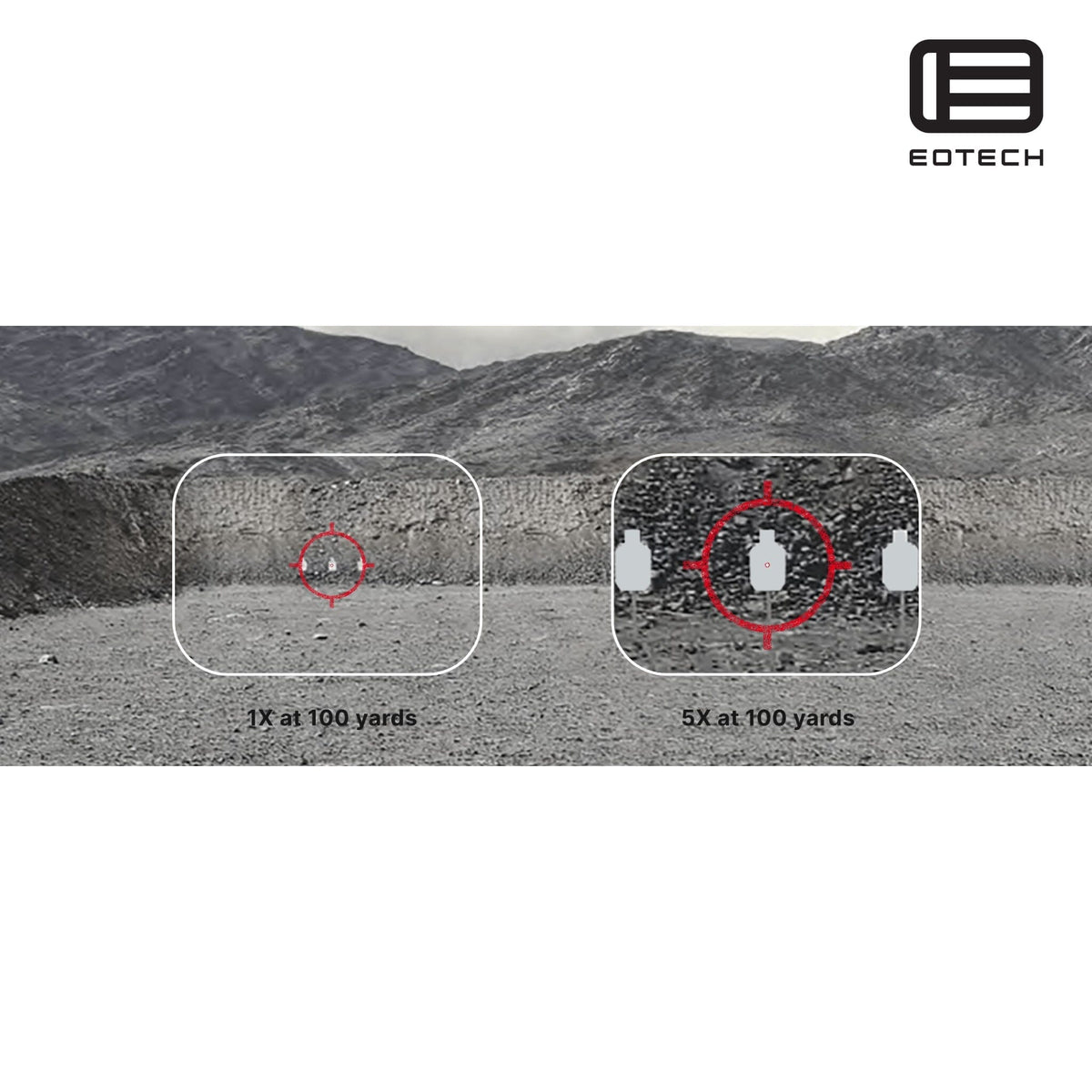 EOTech G45 5x magnifier supplied without a mount in matte black with a fast-focus dioptre for a crisp reticle image