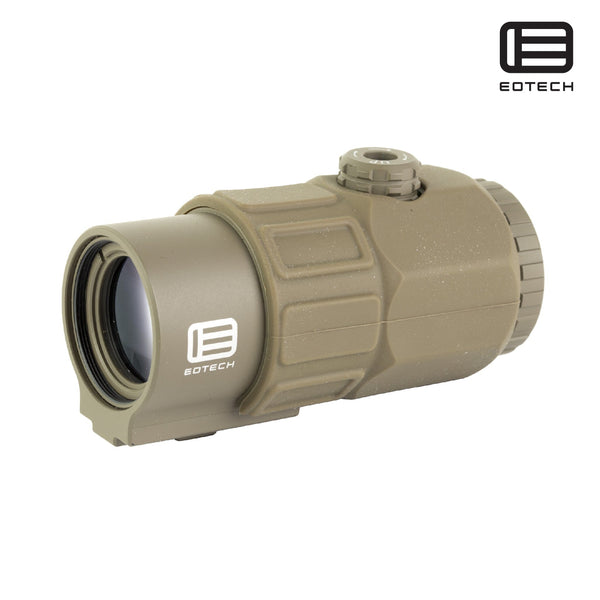 EOTech G45 5x magnifier supplied without a mount in Tan for use behind an EOTech holographic weapon sight