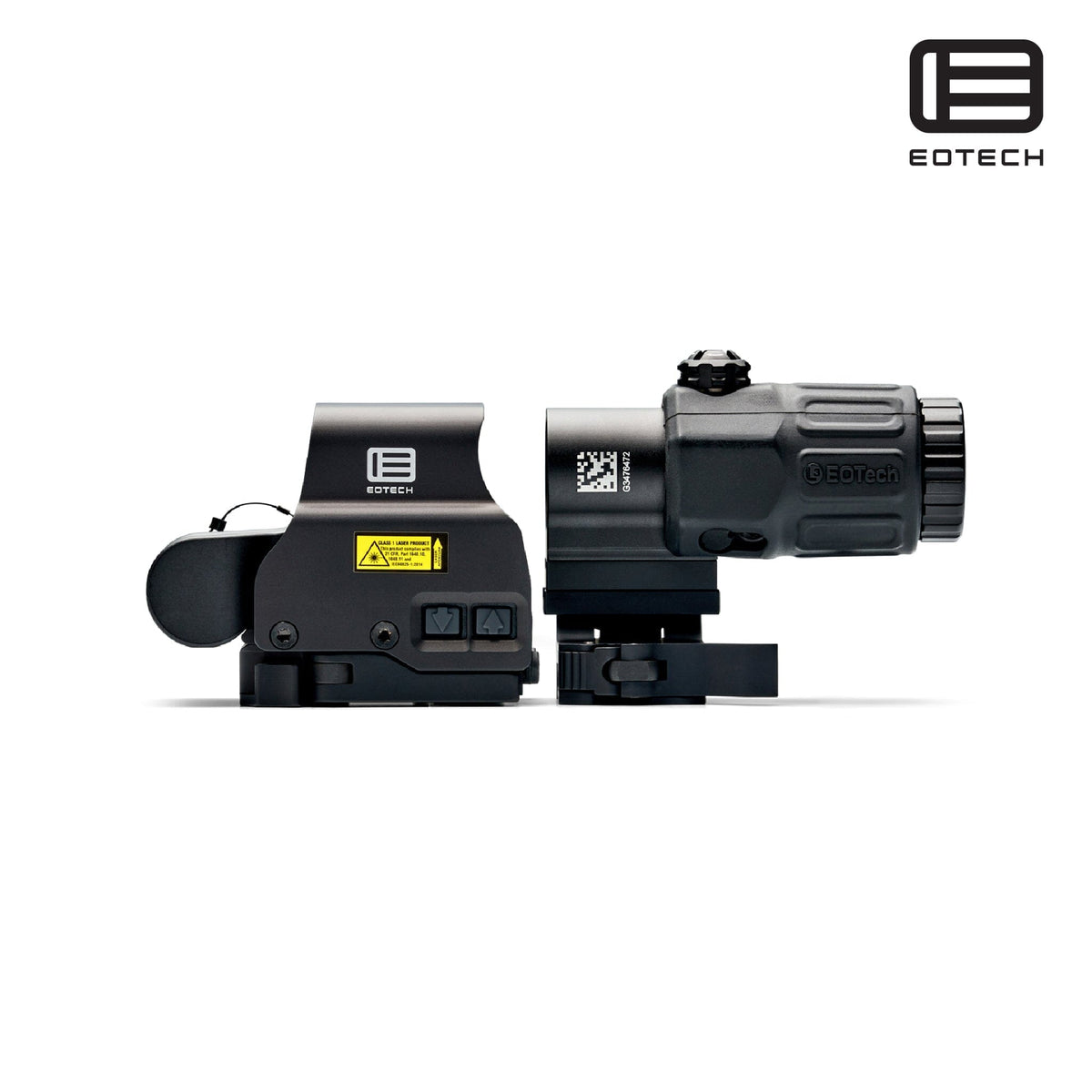 EOTech HHS II holographic hybrid sight system with the magnifier on a flip-to-side STS mount