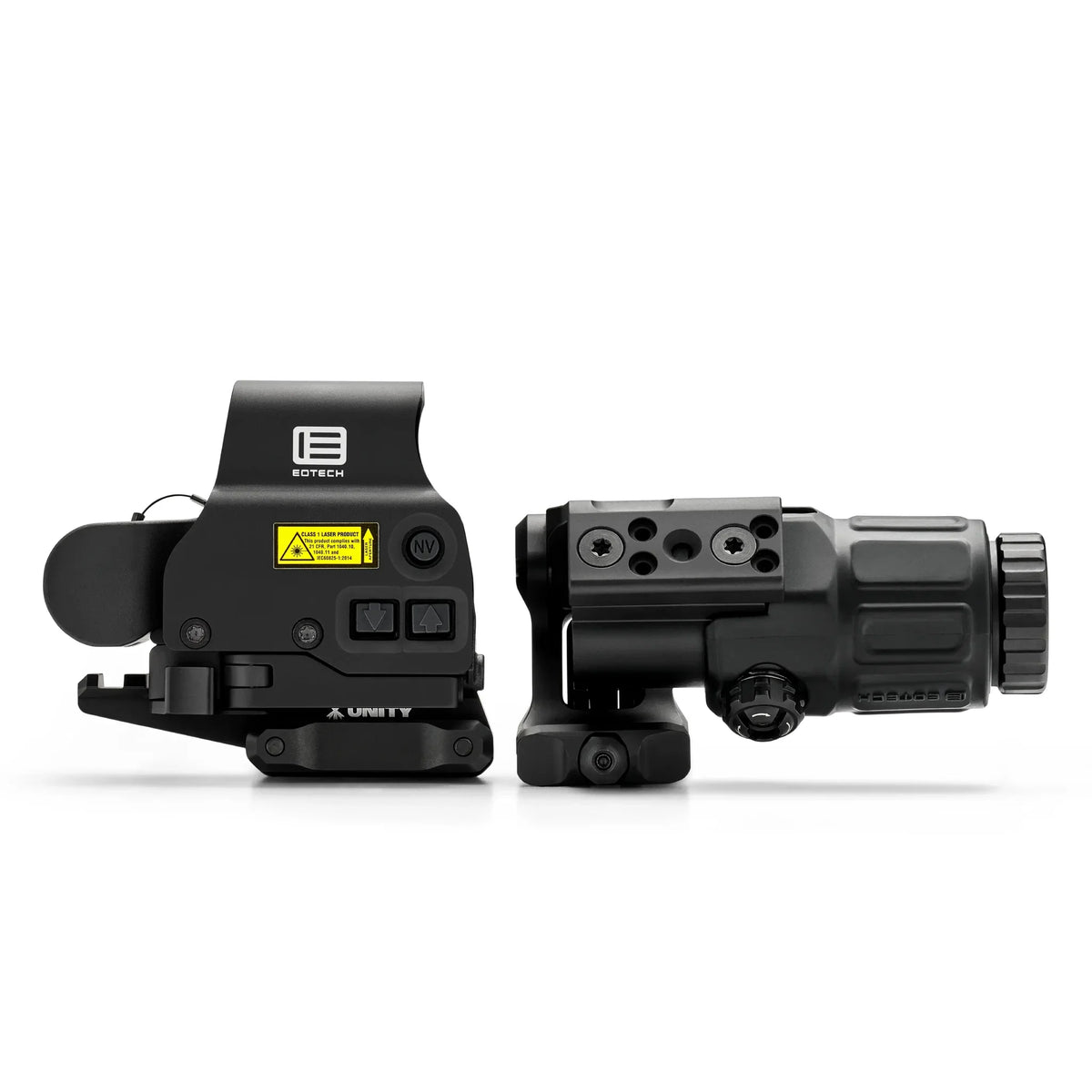 EOTech HHS UNITY I system in black pairing an EXPS3-0 holographic sight with a G33 3x magnifier