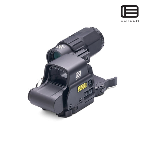 EOTech HHS V holographic hybrid sight system with the magnifier on a flip-to-side STS mount