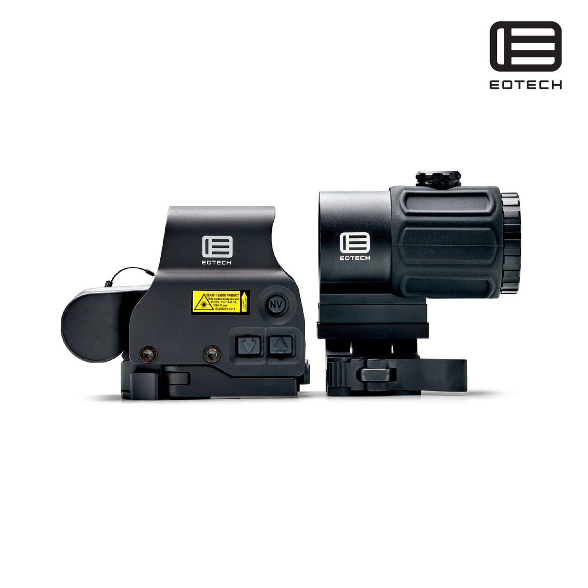 EOTech HHS VI holographic hybrid sight system with the magnifier on a flip-to-side STS mount