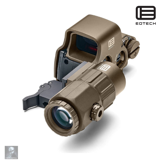 EOTech HHS VIII Hybrid Sight EXPS3-0 with a G33 Magnifer Tan Red Dot Sight EOTech 